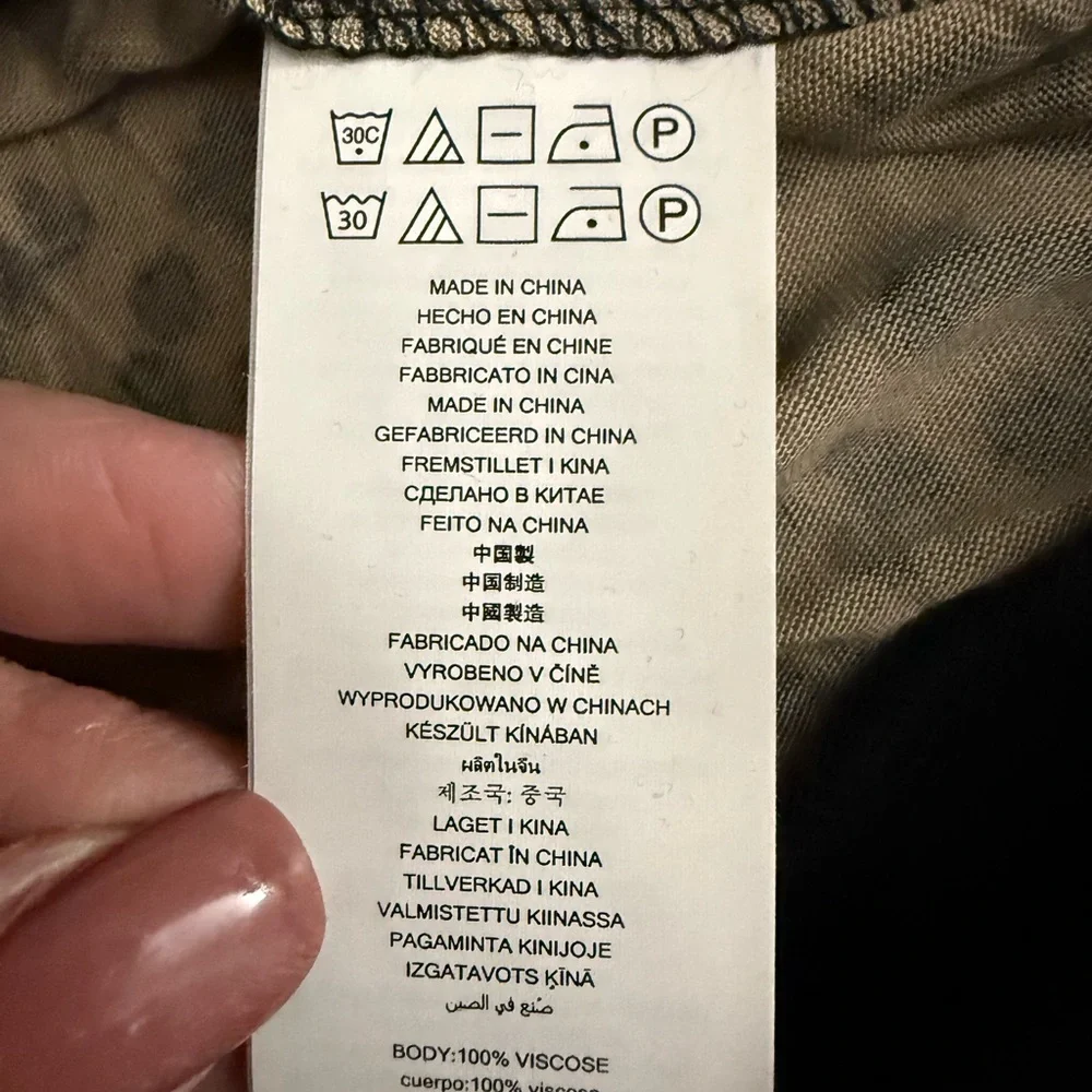 NWT Michael Kors cheetah Leopard Print Long Sleeve Top-toffee size 1x - Picture 5 of 6